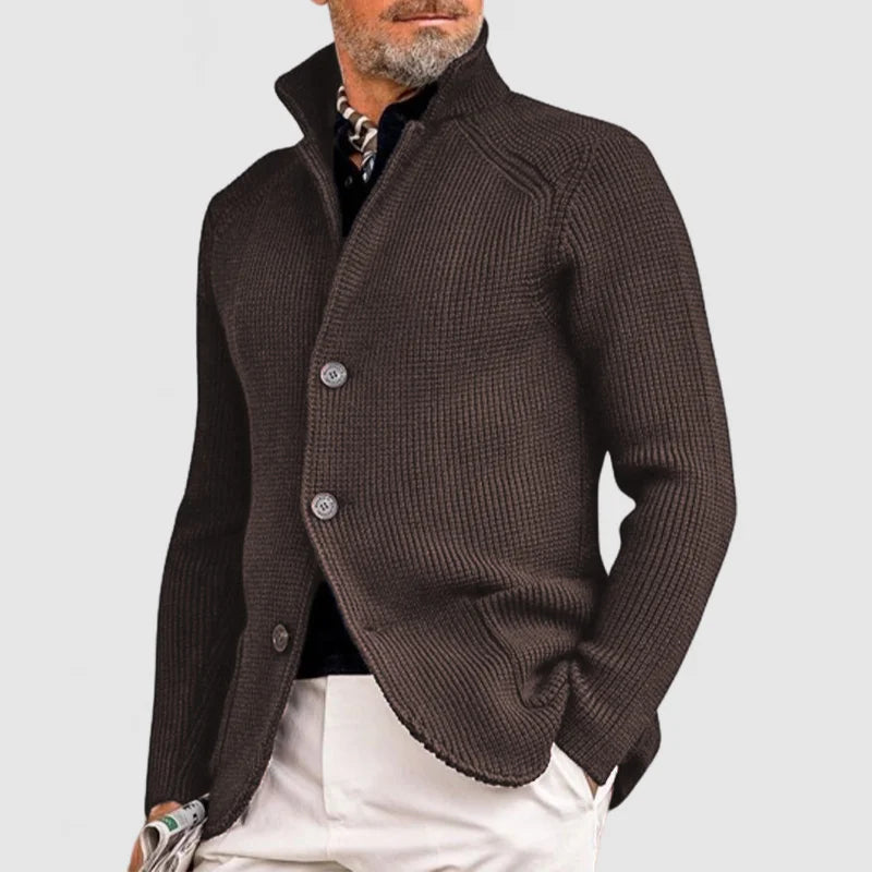Artur | Elegancki Kardigan z Kołnierzem