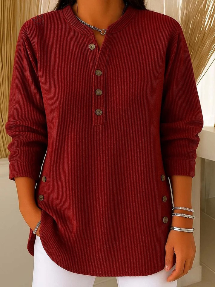 Nora | Tunika Henley z guzikami
