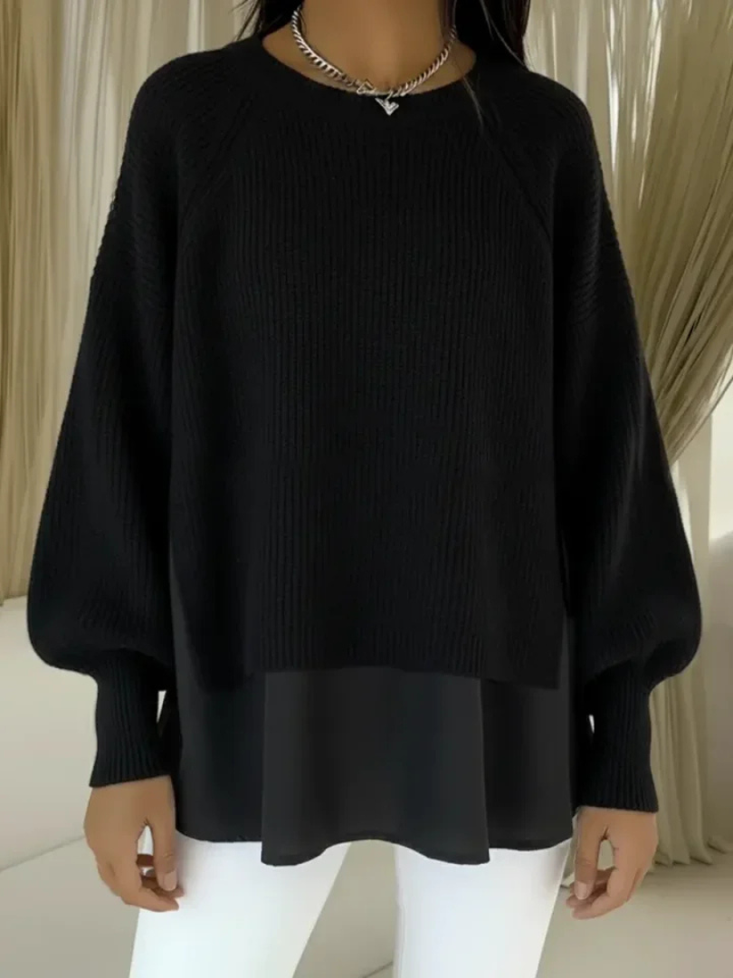 Matylda | Sweter z efektem warstwowym