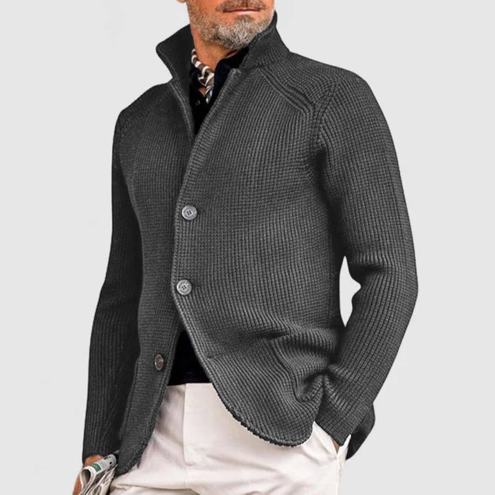 Artur | Elegancki Kardigan z Kołnierzem