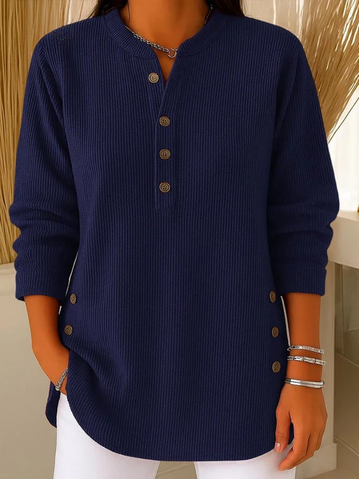 Nora | Tunika Henley z guzikami