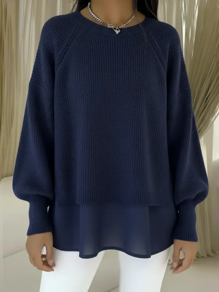Matylda | Sweter z efektem warstwowym