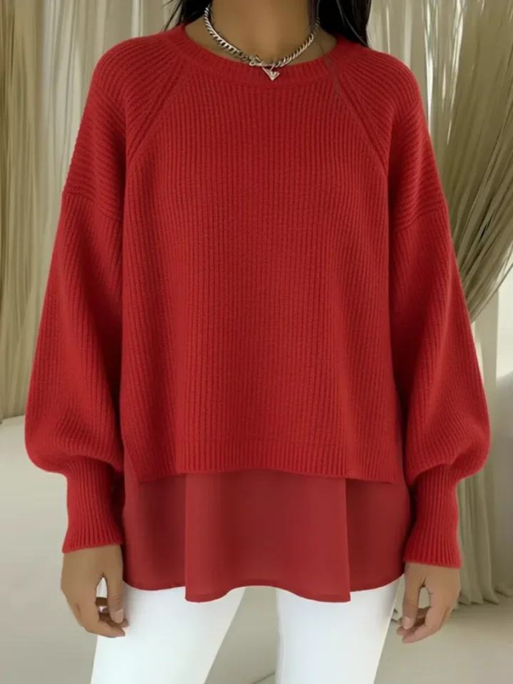 Matylda | Sweter z efektem warstwowym
