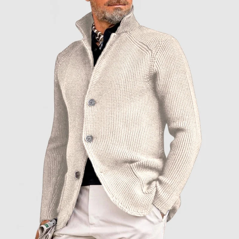 Artur | Elegancki Kardigan z Kołnierzem