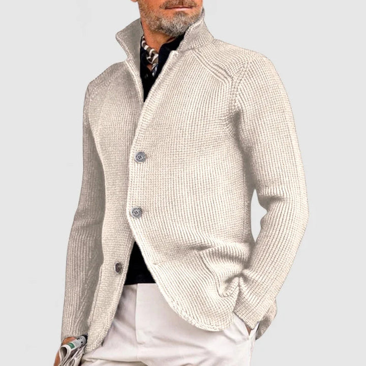 Artur | Elegancki Kardigan z Kołnierzem