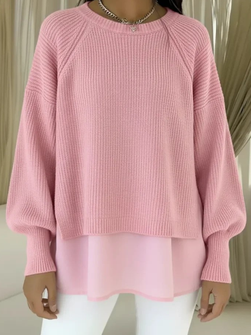 Matylda | Sweter z efektem warstwowym