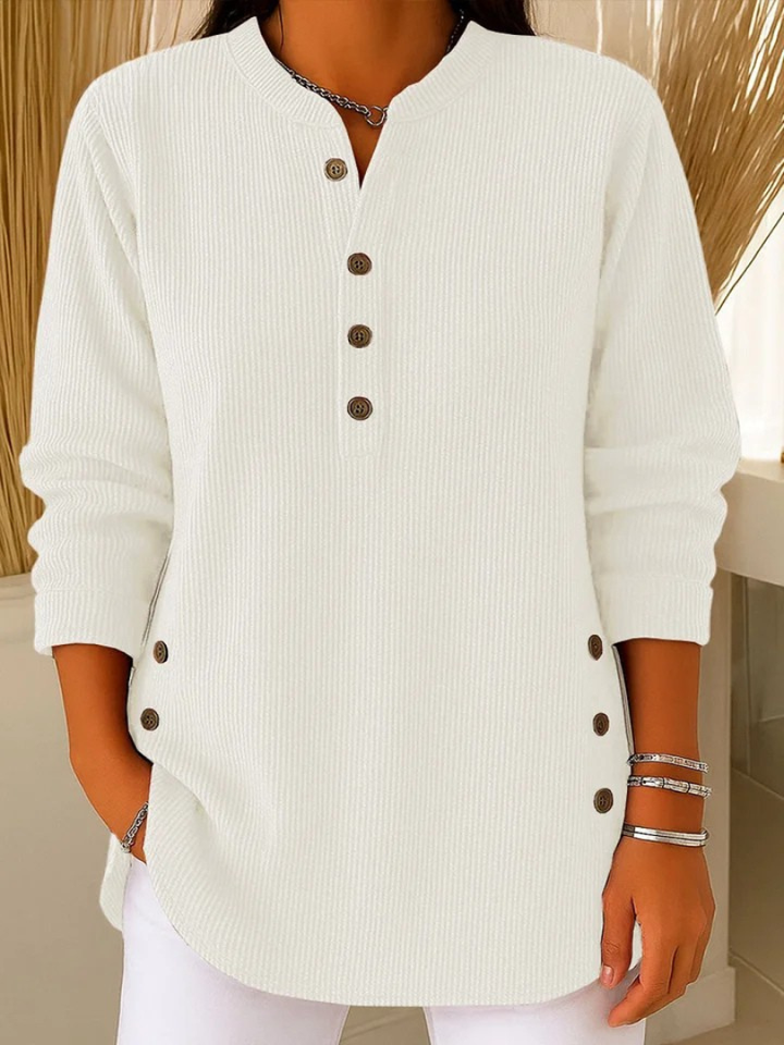 Nora | Tunika Henley z guzikami
