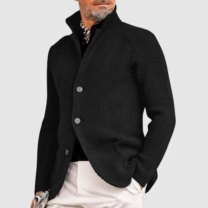 Artur | Elegancki Kardigan z Kołnierzem
