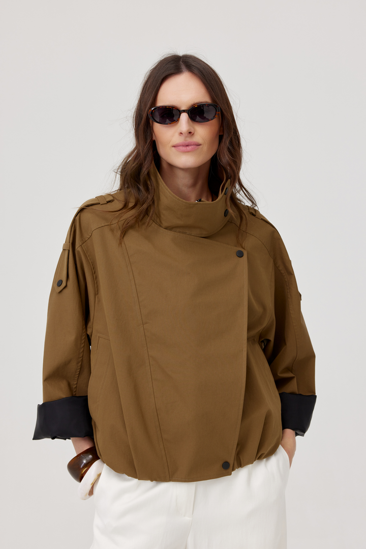 Kurtka oversize Arni oliwkowa