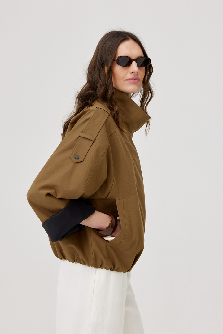 Kurtka oversize Arni oliwkowa