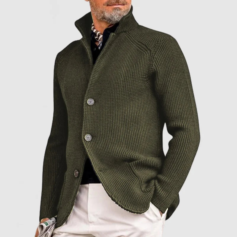 Artur | Elegancki Kardigan z Kołnierzem