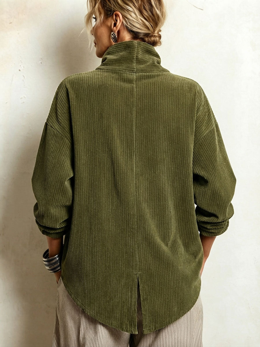 Kalina | Elegancki Sweter Zapinany na Guziki